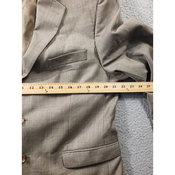 Lauren Ralph Lauren Blazer Men's 42 S Beige 100% Wool Suit Jacket Sport Coat - Picture 4 of 12